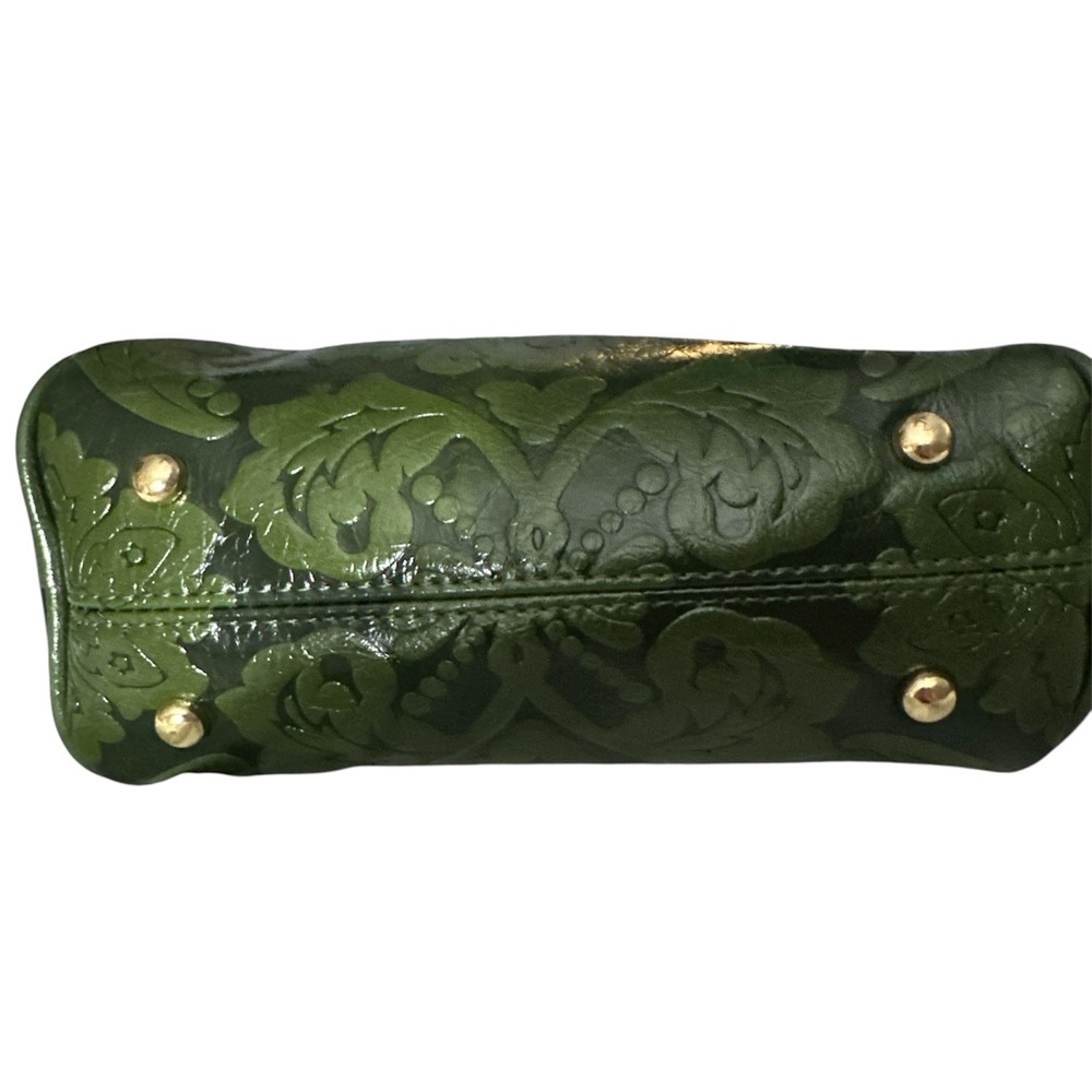 Vintage-Inspired Green Cosmetic Bag with Embossed Design new with 2 guitar strap - Picture 3 of 14